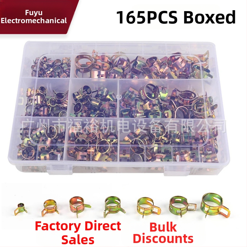 Galvanizirane cijevne stezne spone – set 165 kom, vodovodni držači, marka Fuyu