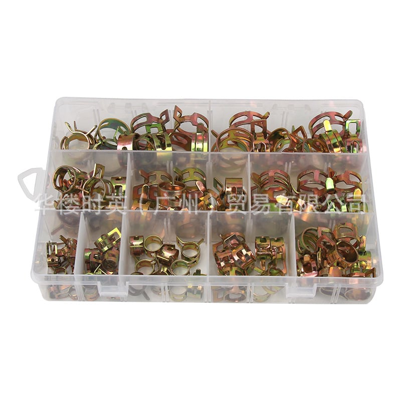 Kružna stezna spona za vodovodnu cijev – mangan čelik, galvaniziran, promjer 6–22 mm, model 540