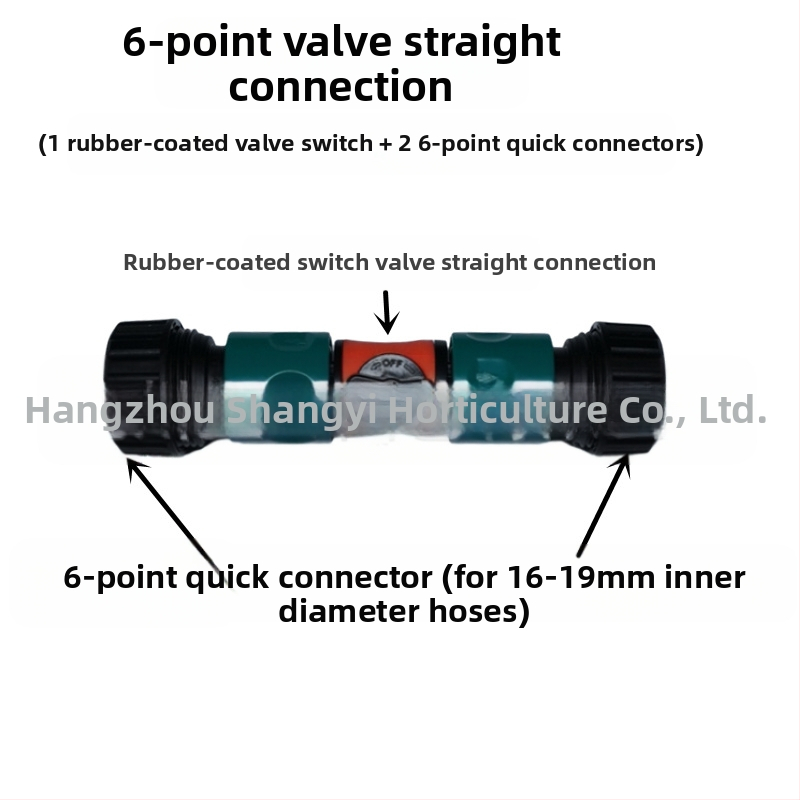 Proširivač za vrtno crijevo: popravak crijeva, ravni prolaz, brzo spajanje (popravak crijeva; ravni prolaz; brzo spajanje)