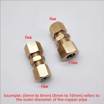 Reduktivni spoj bakrene cijevi s brzim spojem, visok tlak