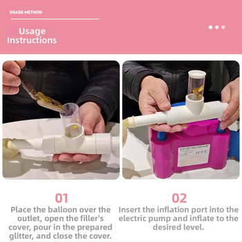 Γέμισμα με γκλίτερ για μπαλόνια — Διαφανής γεμιστήρας με παγιέτες για διακόσμηση πάρτυ (Υλικό: Πλαστικό; Στυλ: Απλό; Κατηγορία: γέμισμα μπαλονιών με παγιέτες; Κατηγορία προϊόντος: εξοπλισμός διακόσμησης χώρου)