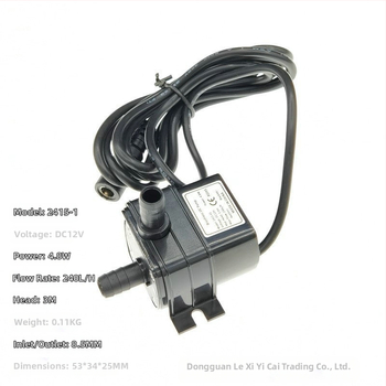 Αντλία νερού 12V USB, μικρή DC χωρίς ψήκτρες αντλία για υδροπονία και φιλτράρισμα ενυδρείου, διακοσμητική πέτρινη κατασκευή