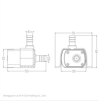 Αντλία νερού 12V USB, μικρή DC χωρίς ψήκτρες αντλία για υδροπονία και φιλτράρισμα ενυδρείου, διακοσμητική πέτρινη κατασκευή