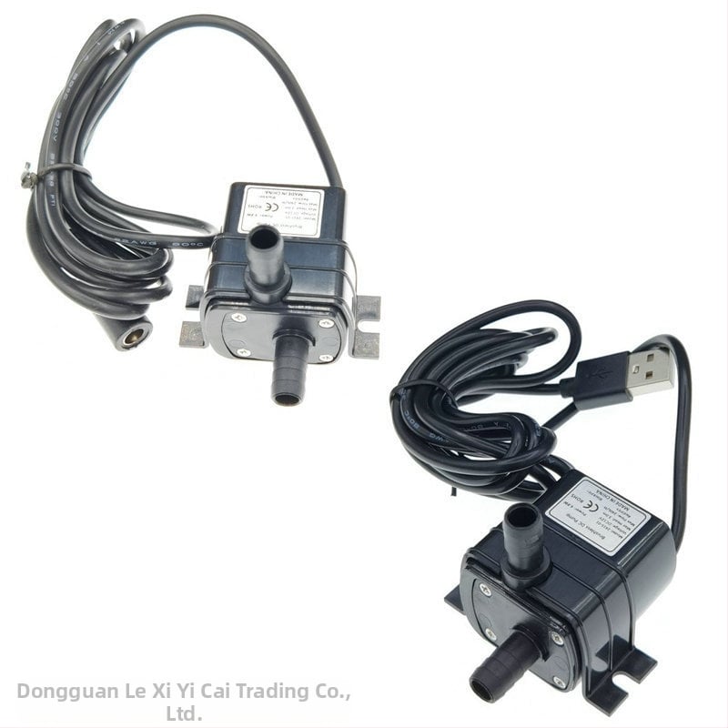Αντλία νερού 12V USB, μικρή DC χωρίς ψήκτρες αντλία για υδροπονία και φιλτράρισμα ενυδρείου, διακοσμητική πέτρινη κατασκευή