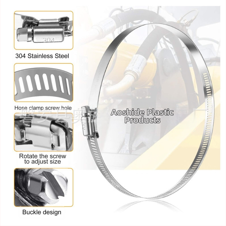 Алуминиева скоба за въздушен канал на кухненския аспиратор – скоба за изпускателна тръба, многофункционална скоба за въздушни канали