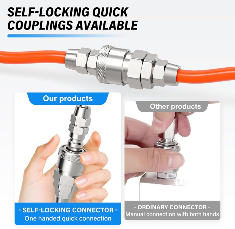 Pneumatinis žarnos jungtis, PU medžiaga, prekės ženklas Aikool, Amerikos stilius, CE sertifikatas