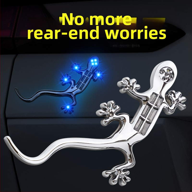 Gecko brīdinājuma gaisma automobiļiem un motocikliem, LED mirgojoša aizmugures gaisma, modelis Gecko warning light, jauda 5W, spriegums 5V, strāva 0.1A, materiāls ABS PCB