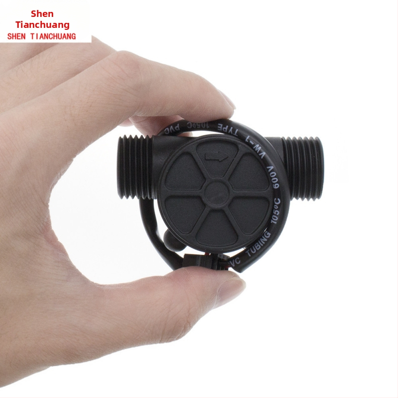 YF-S201 Hall-ефект воден поток сензор, G1/2 интерфейс, напрежение <50V, без внос