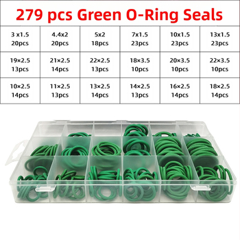 Нитрилно гумено O-образно уплътнение, 279 бр., висока температурна устойчивост, за автомобили, електроуреди, лагери, помпи, врати и прозорци