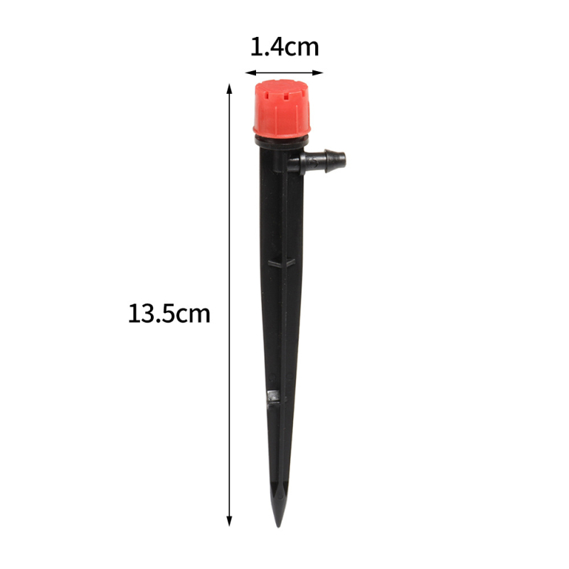 Emitter de picurare montat pe sol din PP plastic, flux reglabil, duză cu opt găuri, capacitate 0–70 L, pentru pomi fructiferi