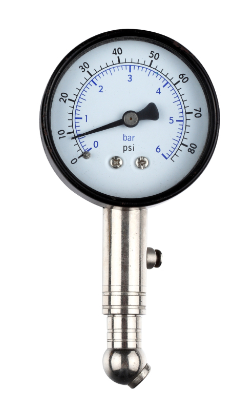 Padangų slėgio matuoklis ir pripūtimo/atleidimo įrenginys