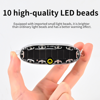 Saules LED brīdinājuma gaisma transportlīdzeklim, 2W, 12V, 0.2A, ABS