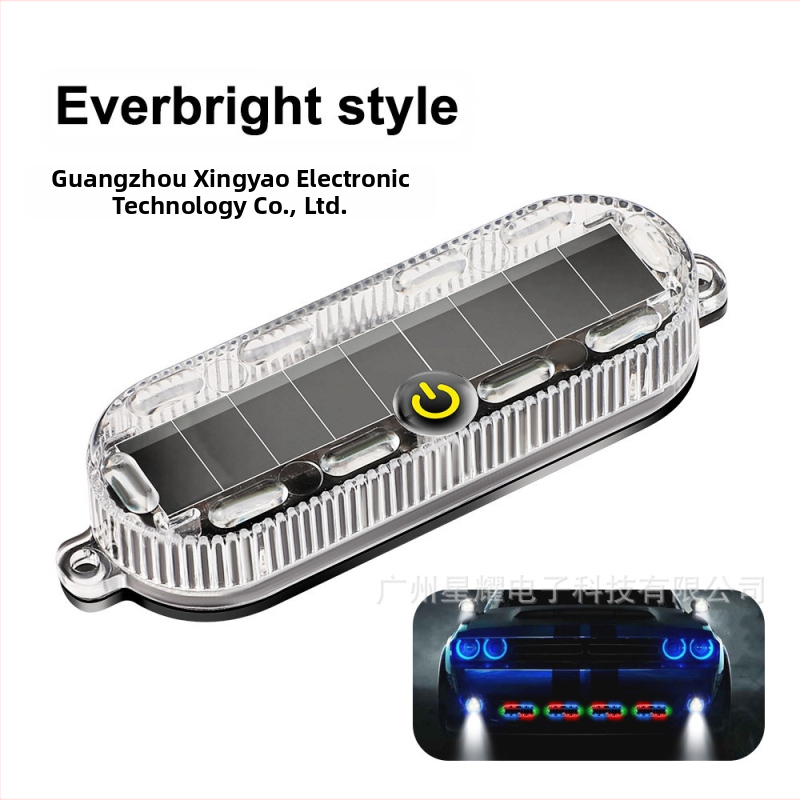 Saules LED brīdinājuma gaisma transportlīdzeklim, 2W, 12V, 0.2A, ABS