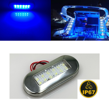 Πλευρικό φως 12-LED με μεταλλικό πλαίσιο για γιοτ/πλοίο/φορτηγό – IP67 αδιάβροχο, 12-24V, 500lm, LED 2835, 50 000 ωρών