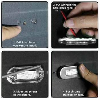 Πλευρικό φως 12-LED με μεταλλικό πλαίσιο για γιοτ/πλοίο/φορτηγό – IP67 αδιάβροχο, 12-24V, 500lm, LED 2835, 50 000 ωρών