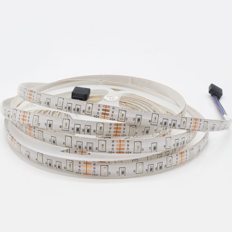 RGB LED juosta su Bluetooth programėle – 5V, 2835 LED, 54 diodų, 5,5W/5m, televizoriaus foninis apšvietimas