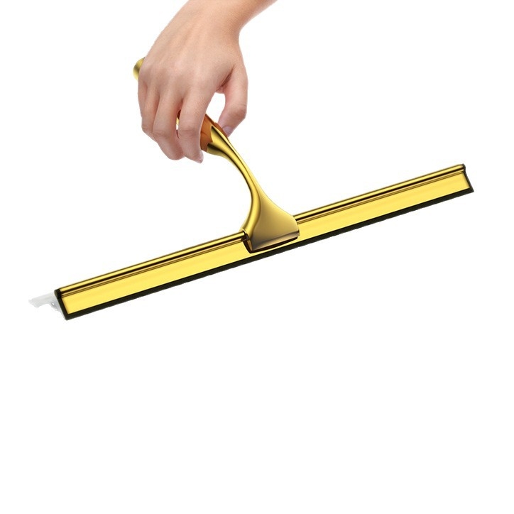 Vannas istabas stikla tīrītājs – bez skrāpējumiem, vienpusīgs, rokturis no cinka sakausējuma, nerūsējošais tērauds un silikons, mājsaimniecības lietošanai