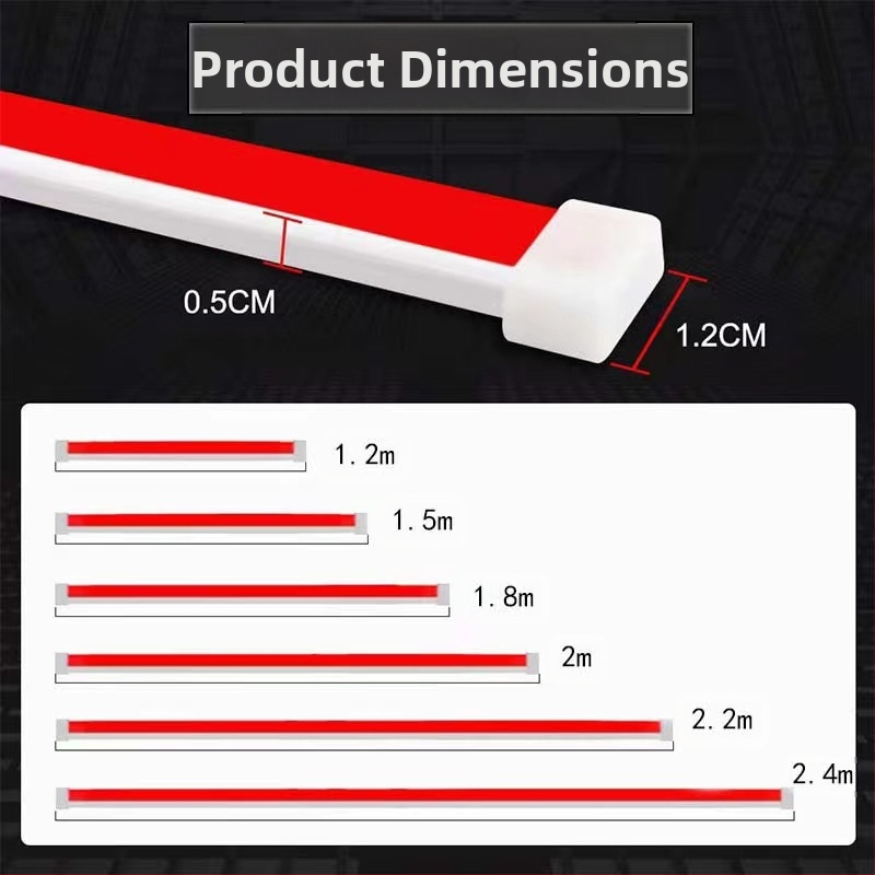 Дневни светлини DRL за капак на колата с LED 2835, силиконова конструкция, 12V, 10W, IP45