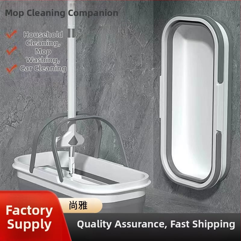 Επίπεδη σκούπα με πλύσιμο χωρίς χρήση χεριών, κεφαλή από μικροϊνές, ράβδος από ανοξείδωτο χάλυβα, διπλούμενος τετράγωνος κάδος, φορτίο έως 10 kg