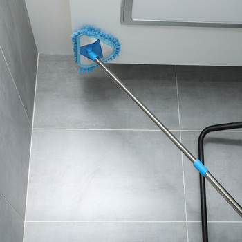 Spin mop με κεφαλή Chenille, τηλεσκοπική λαβή, ράβδος από ανοξείδωτο ατσάλι, απόδοση στυψίματος 40-50%, διάρκεια ζωής 3 χρόνια