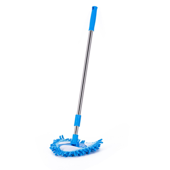 Spin mop με κεφαλή Chenille, τηλεσκοπική λαβή, ράβδος από ανοξείδωτο ατσάλι, απόδοση στυψίματος 40-50%, διάρκεια ζωής 3 χρόνια