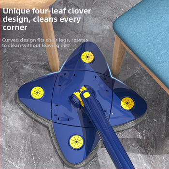 Πλακέ mop Twist – καθαρισμός με νερό χωρίς χρήση χεριών, λεπτές ίνες, ατσάλινη ράβδος, αντοχή έως 10 kg