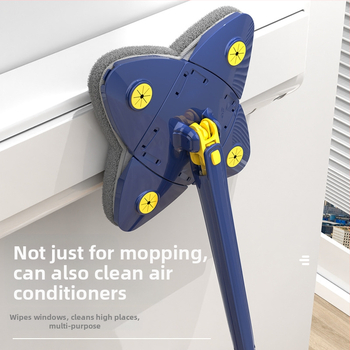 Πλακέ mop Twist – καθαρισμός με νερό χωρίς χρήση χεριών, λεπτές ίνες, ατσάλινη ράβδος, αντοχή έως 10 kg