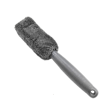 Bright and Clean βούρτσα μικροϊνών για πλύσιμο αυτοκινήτου με μακριά λαβή, κατάλληλη για τον καθαρισμό ζαντών και ελαστικών