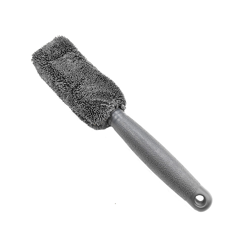 Bright and Clean mikroszálas autómosó kefe hosszú nyéllel gumik és felnik tisztítására