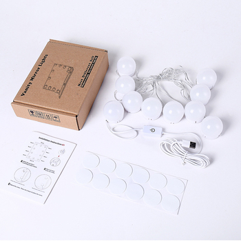 LED осветление за грим огледало за бюро, с докосващ превключвател, модел Q06, напрежение до 36V