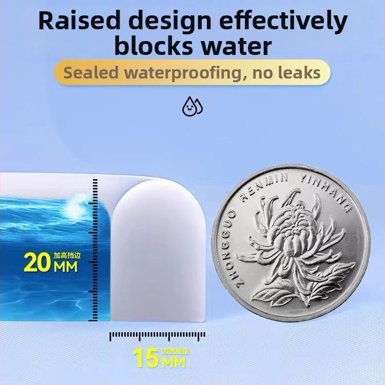 Самозалепващ U-образен воден ограничител за баня, врати и прозорци — естествен каучук, устойчив на високи температури, износоустойчив и корозионно устойчив, водо- и прахоустойчив уплътнител