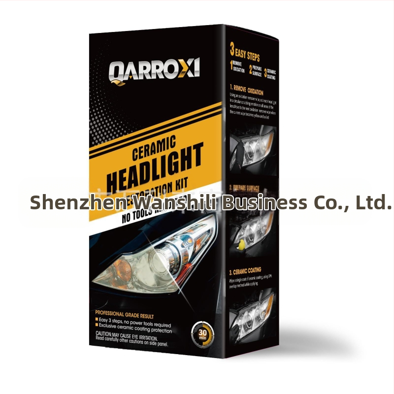 Keramiskais priekšējā luktura atjaunošanas komplekts automobiļiem - skrāpējumu noņemšana, dzeltenuma novēršana un pulēšana