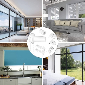 Аксесоари за ролетни щори – комплект 32 броя, пластмасови, съвместими с всички видове завеси (32бр., пластмаса, всички видове завеси)