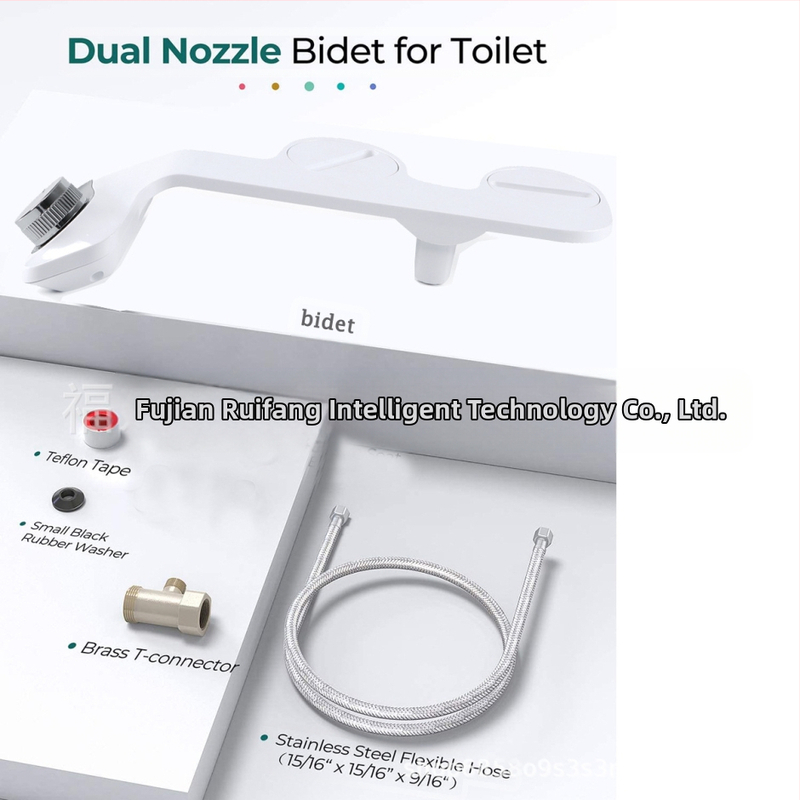 Женски биде с двойно пръскане и дюза със самопочистване, без електричество; регулируемо водно налягане, ABS, CUPC сертифициран, модел 507013