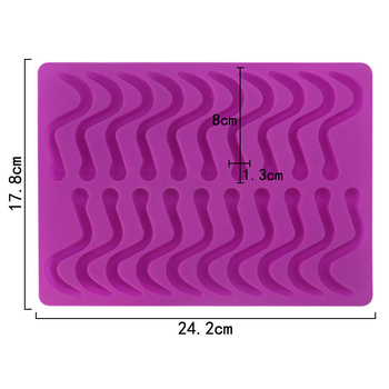 Ορθογώνια φόρμα σοκολάτας από σιλικόνη για DIY ζαχαροπλαστική, χονδρική συσκευασία