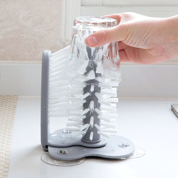 Perie de curățat pahare cu ventuză pentru montaj pe perete și cap rotativ — Categorie: Cleaning Brush; Brand: Other; Material: Other