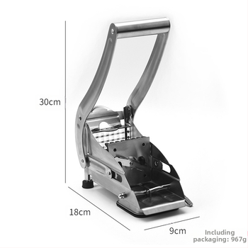 Bulvių pjaustytuvas su siurbtuku — Daugiafunkcis daržovių pjaustytuvas, 430 nerūdijantis plienas, 2022 leidimas