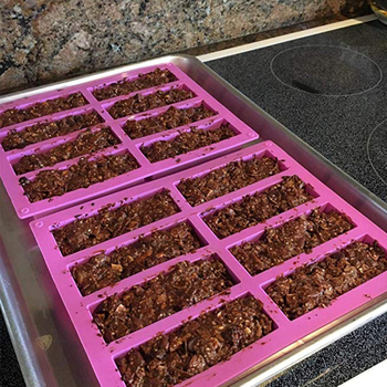 Φόρμα σιλικόνης για σοκολάτα με 8 κοιλότητες, ορθογώνια, χειροποίητη για ζαχαροπλαστική