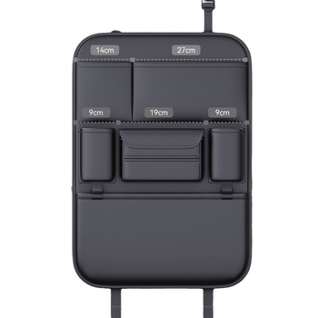 Τσάντα αποθήκευσης πίσω από το κάθισμα αυτοκινήτου, δερμάτινη, αδιάβροχη, κρεμάμενη, παγκόσμια συμβατότητα, εκτύπωση λογότυπου