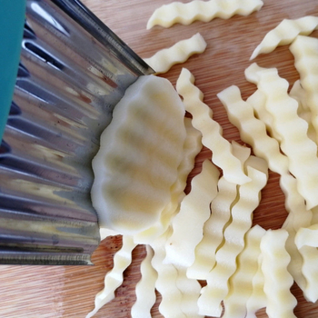 Χειροκίνητος κυματοειδής Κόφτης πατάτας - πολυλειτουργικός κόφτης λωρίδων, υλικό PP+430