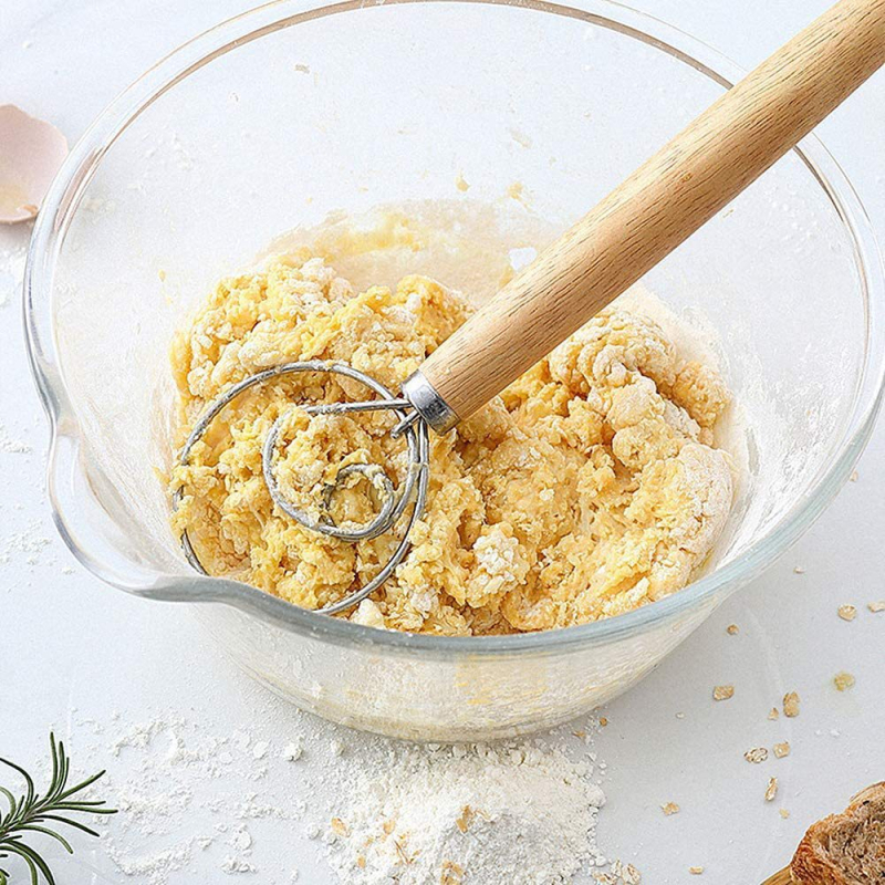 Set de 11 piese pentru coș de fermentare a pâinii din răchită naturală, formă neregulată, non-electric, include racletă din oțel inoxidabil, pensulă din silicon pentru ulei și amestecător