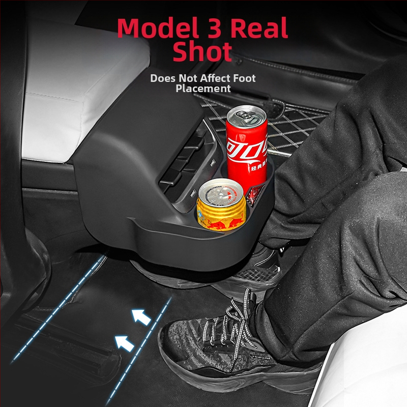 Kingsmith пластмасов държач за чаша за задния въздушен изход на Tesla Model 3 и Model Y – интериорна модификация с персонализиране, лицензирана частна марка