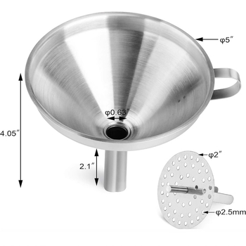 Кухненски дренаж за масло с филтър, от неръждаема стомана 304 – устойчив на протичане, персонализация и печат на лого