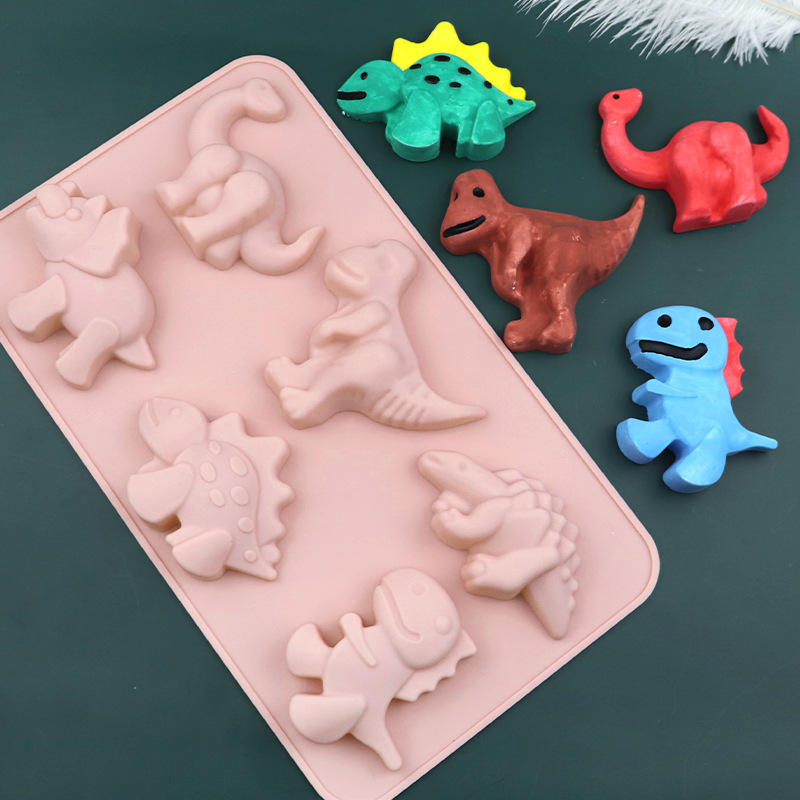 Silikonska forma za tortu sa šest dinosaura za pečenje DIY