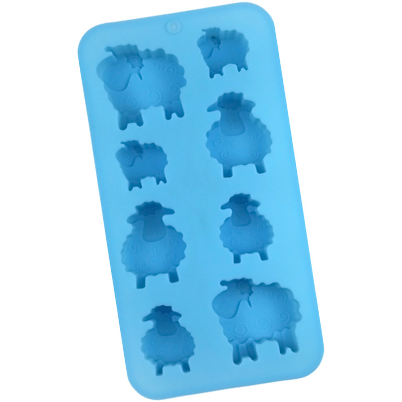 Szilikon csokoládé forma karikatúra juhok alakú sütés DIY-hoz (Anyag: szilikon; Forma: karikatúra; Kategória: csokoládé forma; Használat: sütés DIY)