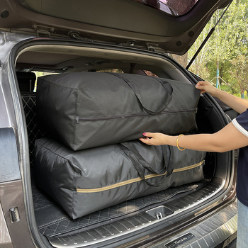 Τσάντα αποθήκευσης από Oxford ύφασμα, χωρητικότητας 56–75L; αδιάβροχη, ultra‑ελαφριά, ανθεκτική στη φθορά; επένδυση πολυεστέρα; μονόχρωμη; στυλ αστικής απλότητας για οικιακή αποθήκευση