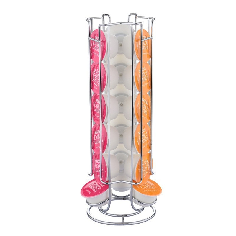 Raft pentru capsule de cafea din fier electroplacat — design minimalist, stocare metalică pentru cafenea (Lansare primăvara 2021; Stil creativ; Fără marcă)