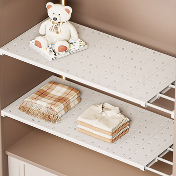 Επεκτεινόμενος πλαστικός διαχωριστής ντουλάπας – 1 επίπεδο, χωρίς εγκατάσταση, για φοιτητικό κοιτώνα