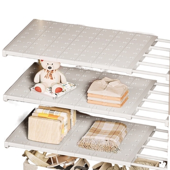 Επεκτεινόμενος πλαστικός διαχωριστής ντουλάπας – 1 επίπεδο, χωρίς εγκατάσταση, για φοιτητικό κοιτώνα