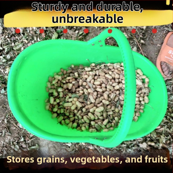 Plastikinis krepšys vaisiams ir daržovėms, modelis 01, tvirta konstrukcija, žemės ūkiui